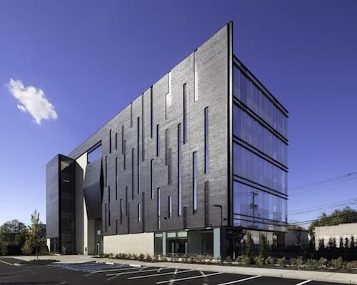 The eastern facade of the Biotrial building. Photo: Chris Cooper