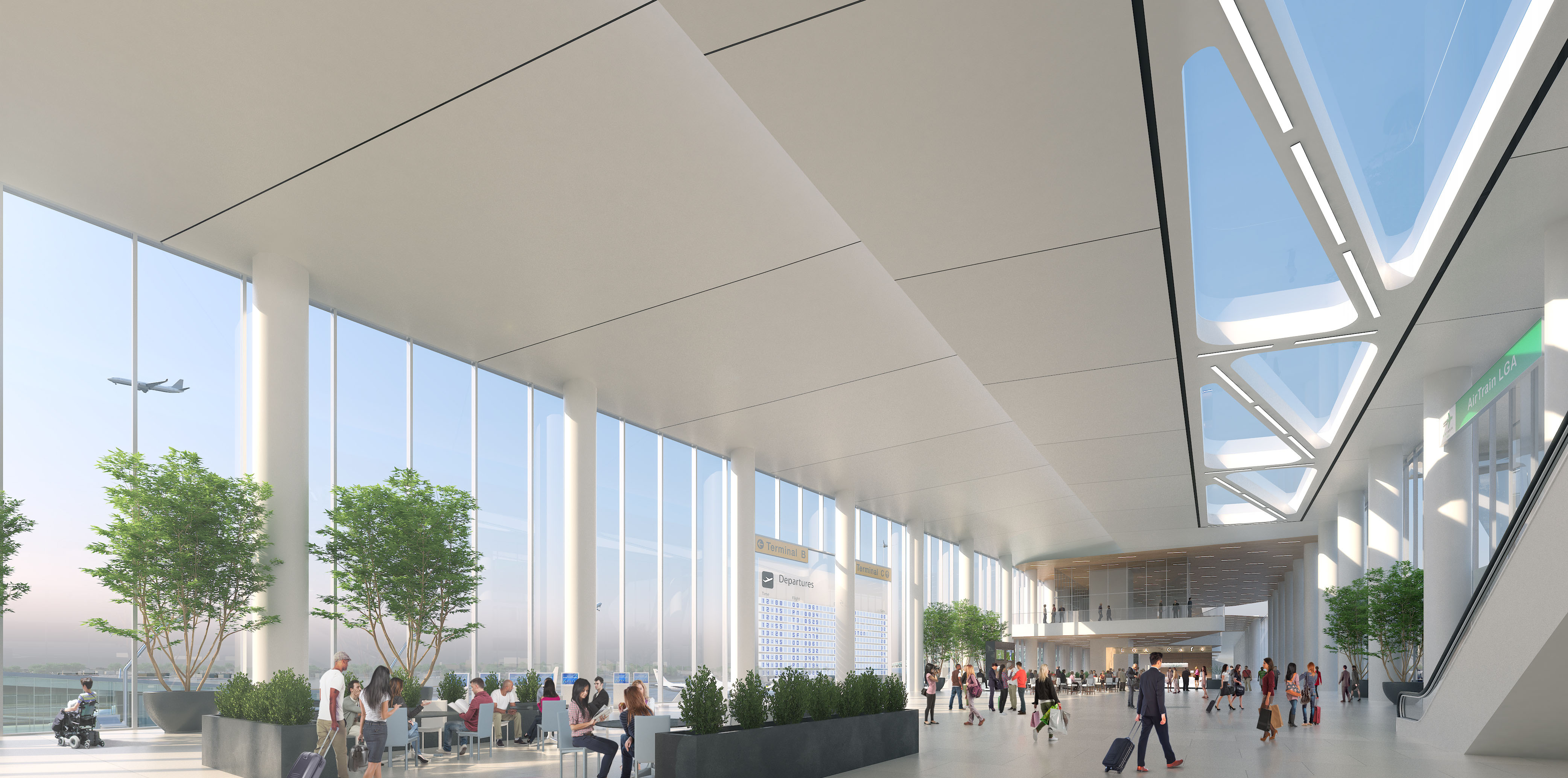 4 Billion Renovation Of LaGuardia Airport Has Begun LEED Gold   Central Hall Interior View Of New Lga 27576498831 O 