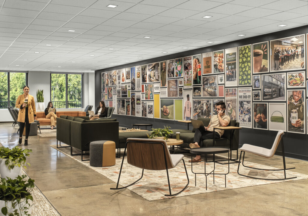 Panera St. Louis Headquarters and Support Center illustrating office design trends